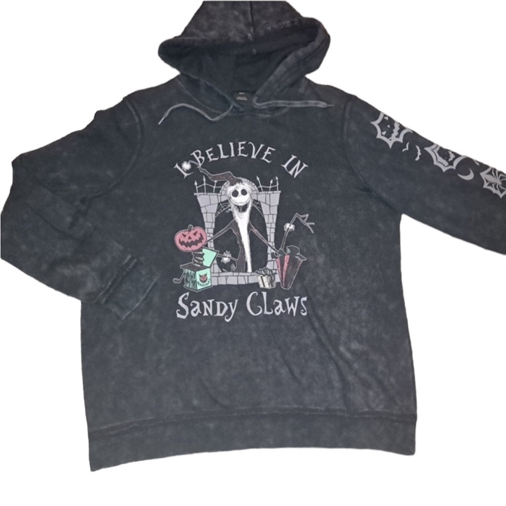 Torrid Black Graphic Hoodie Nightmare Before Christmas Size 1 Jack Skellenton